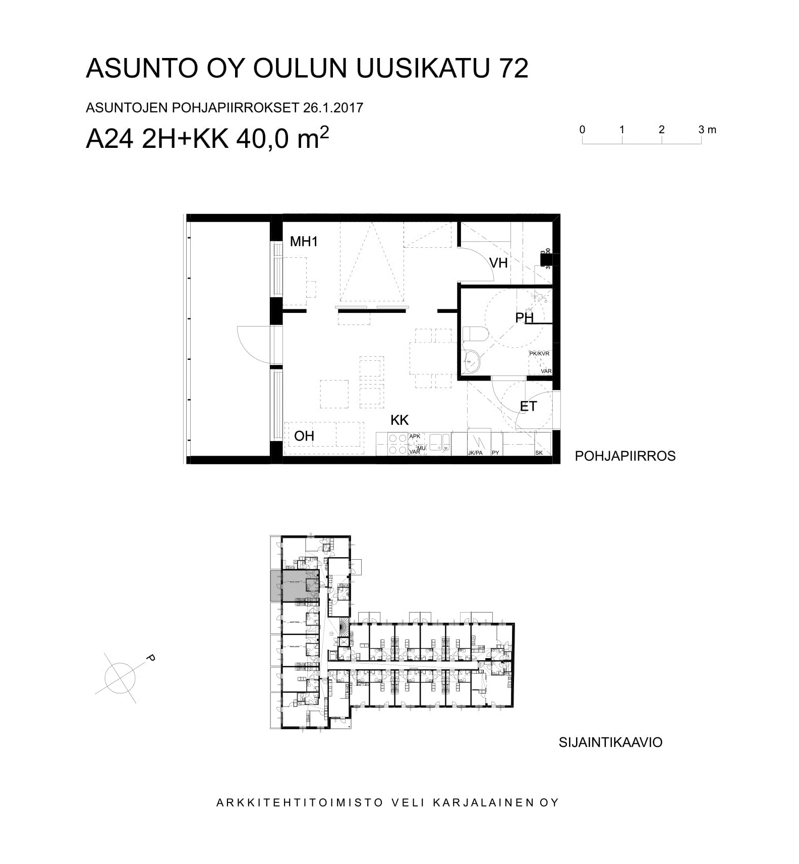Asunnon pohjakuva