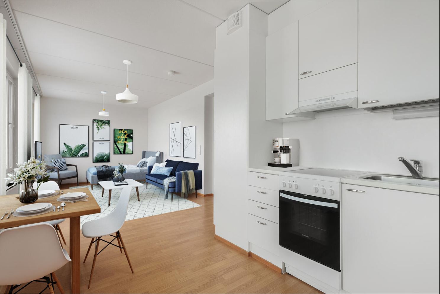 Huoneistokuva: digistailattu huoneisto.