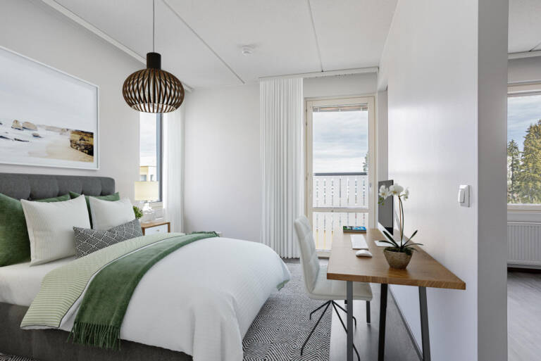 Pääkuva: digistailattu huoneisto.