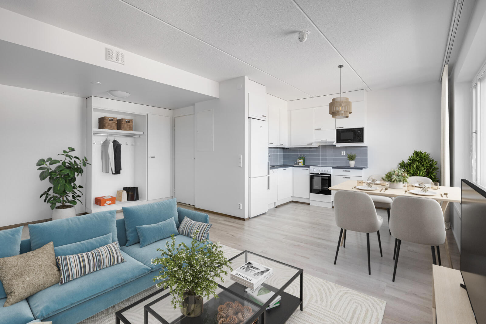 Pääkuva: digistailattu huoneisto.