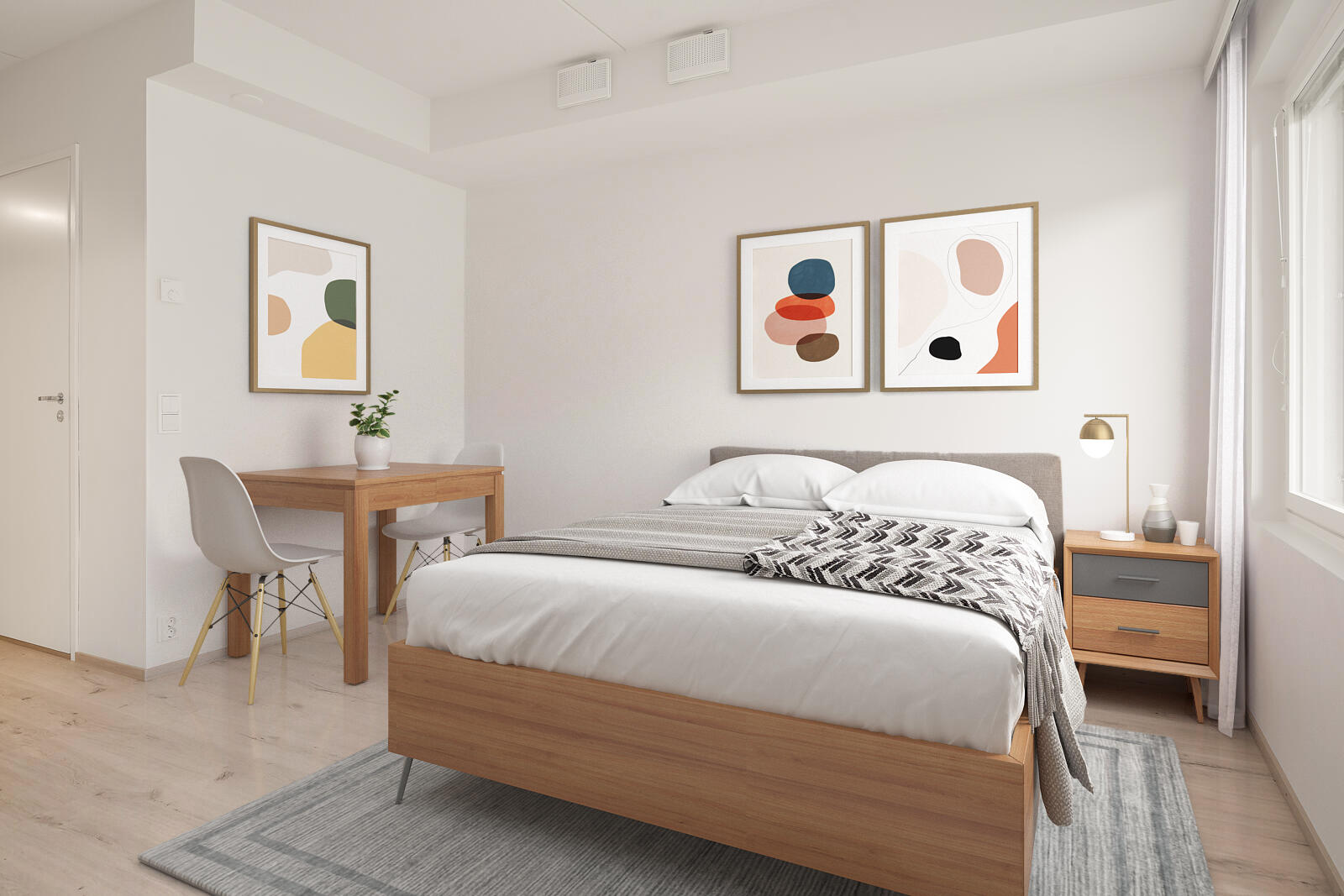 Pääkuva: digistailattu huoneisto.