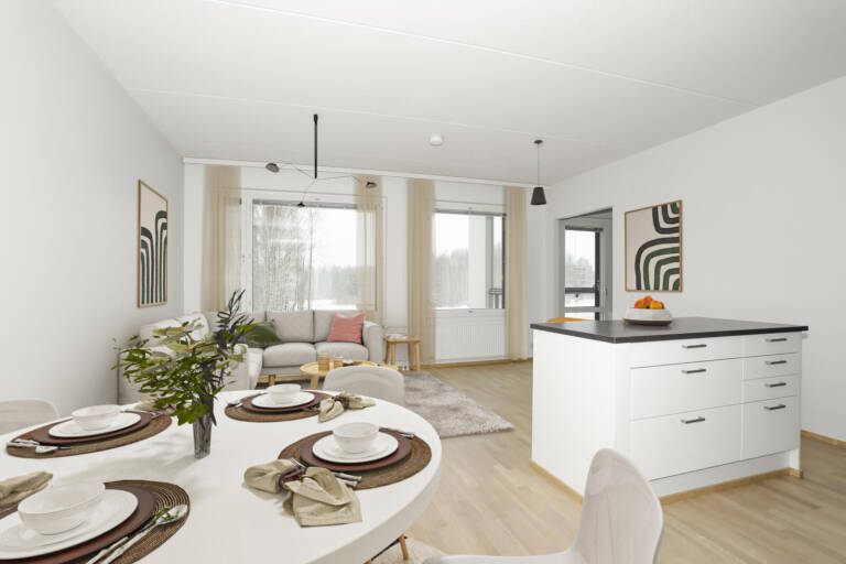 Pääkuva: digistailattu huoneisto.