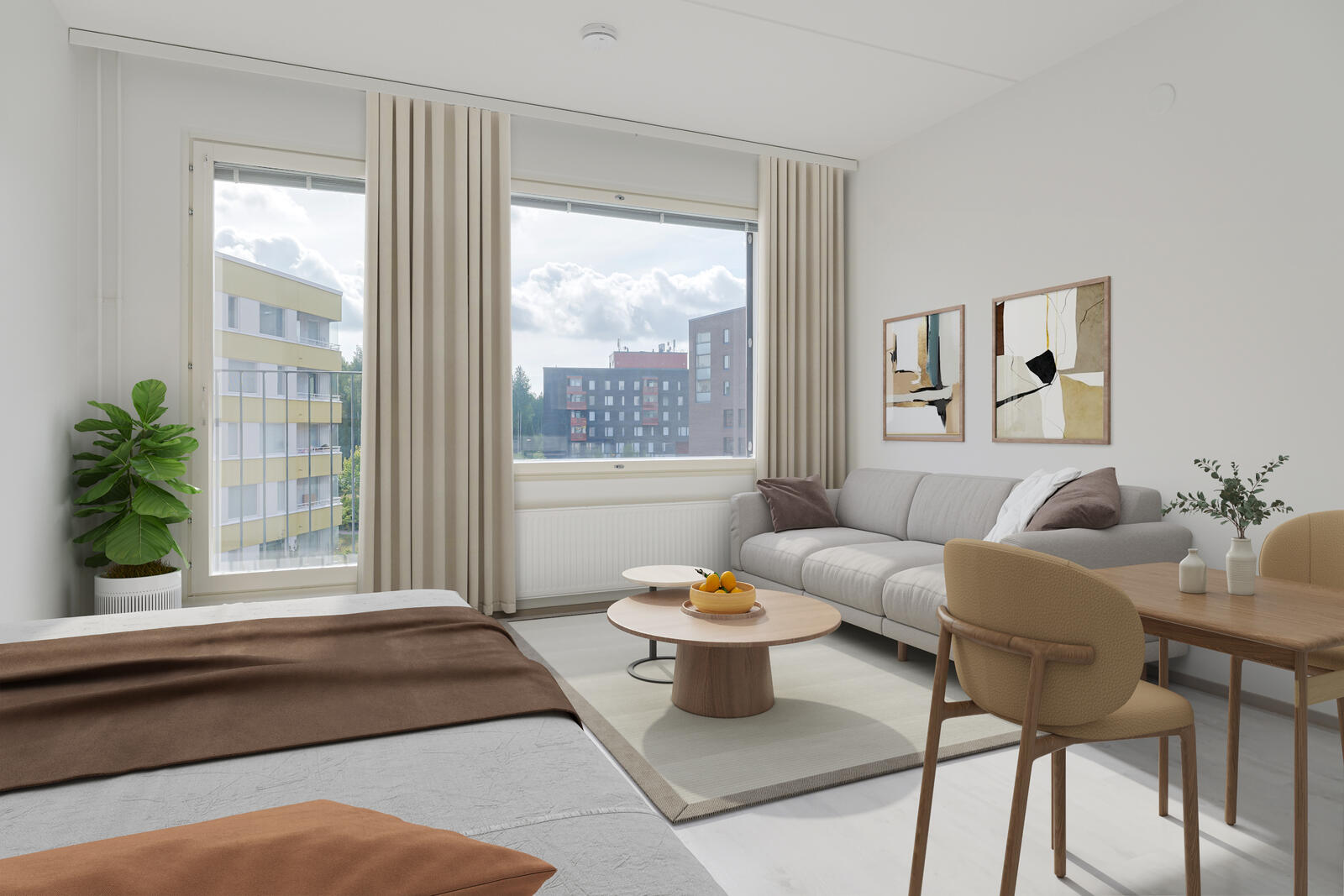 Pääkuva: digistailattu huoneisto.