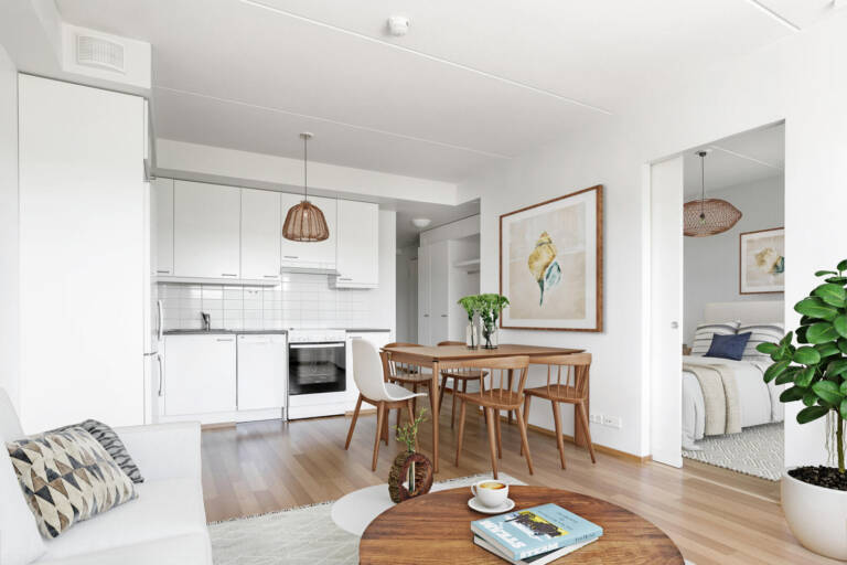 Pääkuva: digistailattu huoneisto.