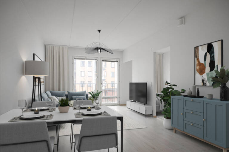 pääkuva: digistailattu huoneistokuva