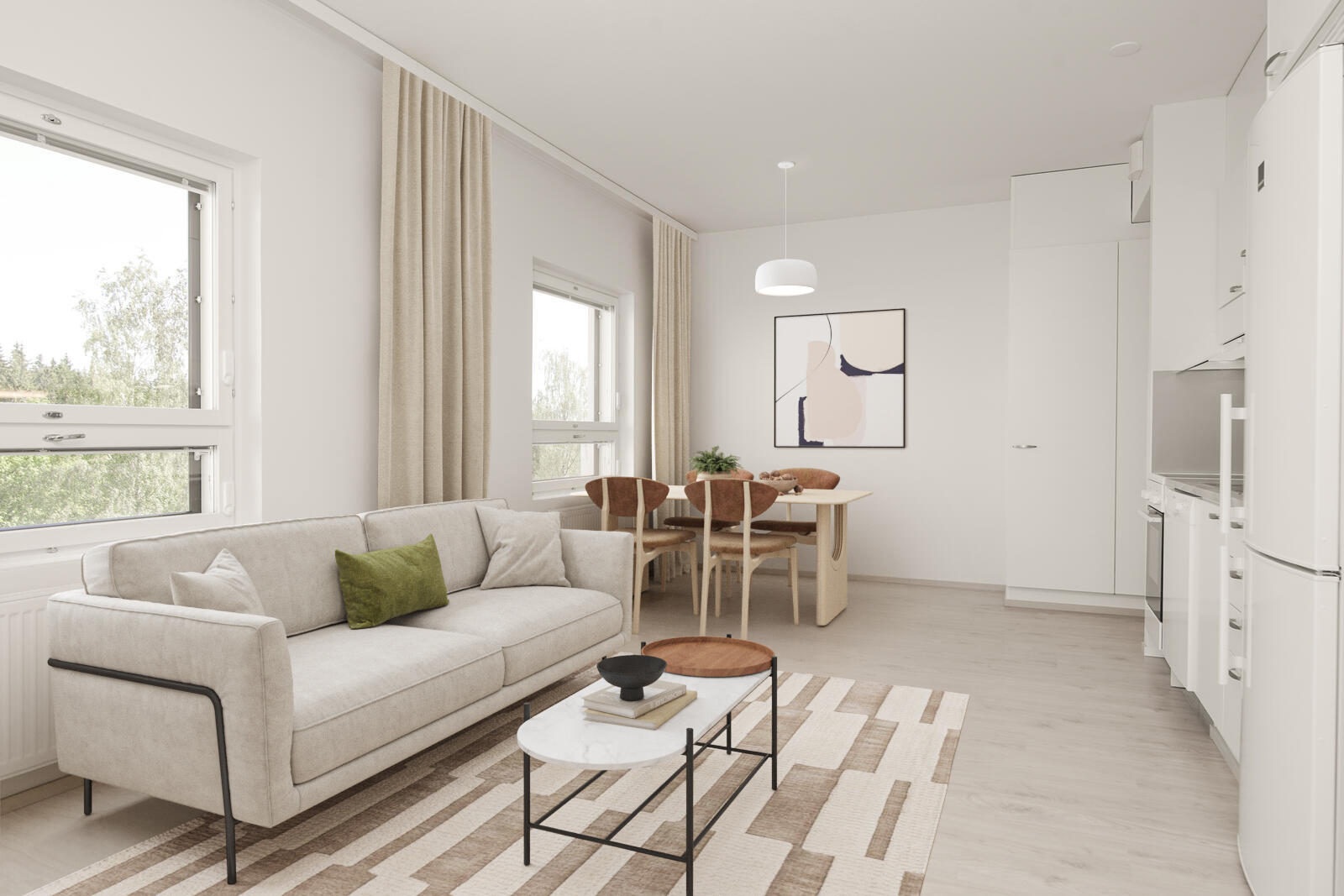 Pääkuva: digistailattu huoneisto