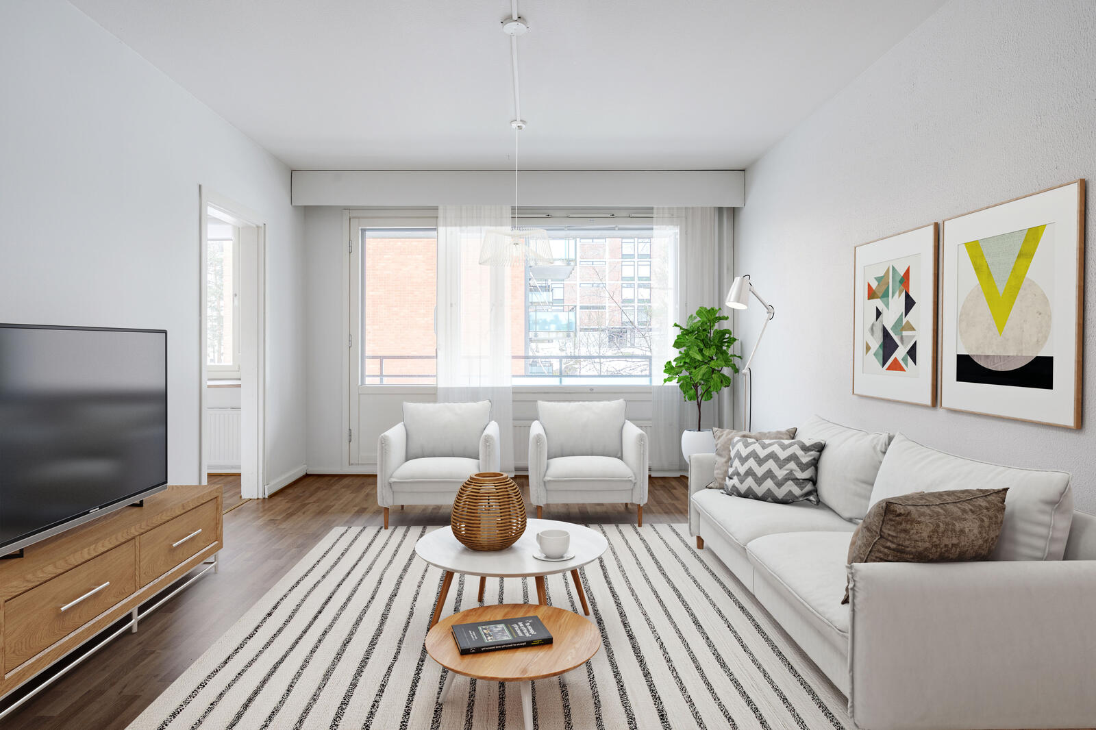 Pääkuva: digistailattu huoneistokuva