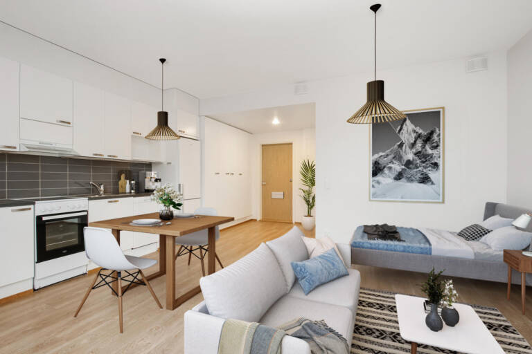 Pääkuva: Digistailattu huoneistokuva