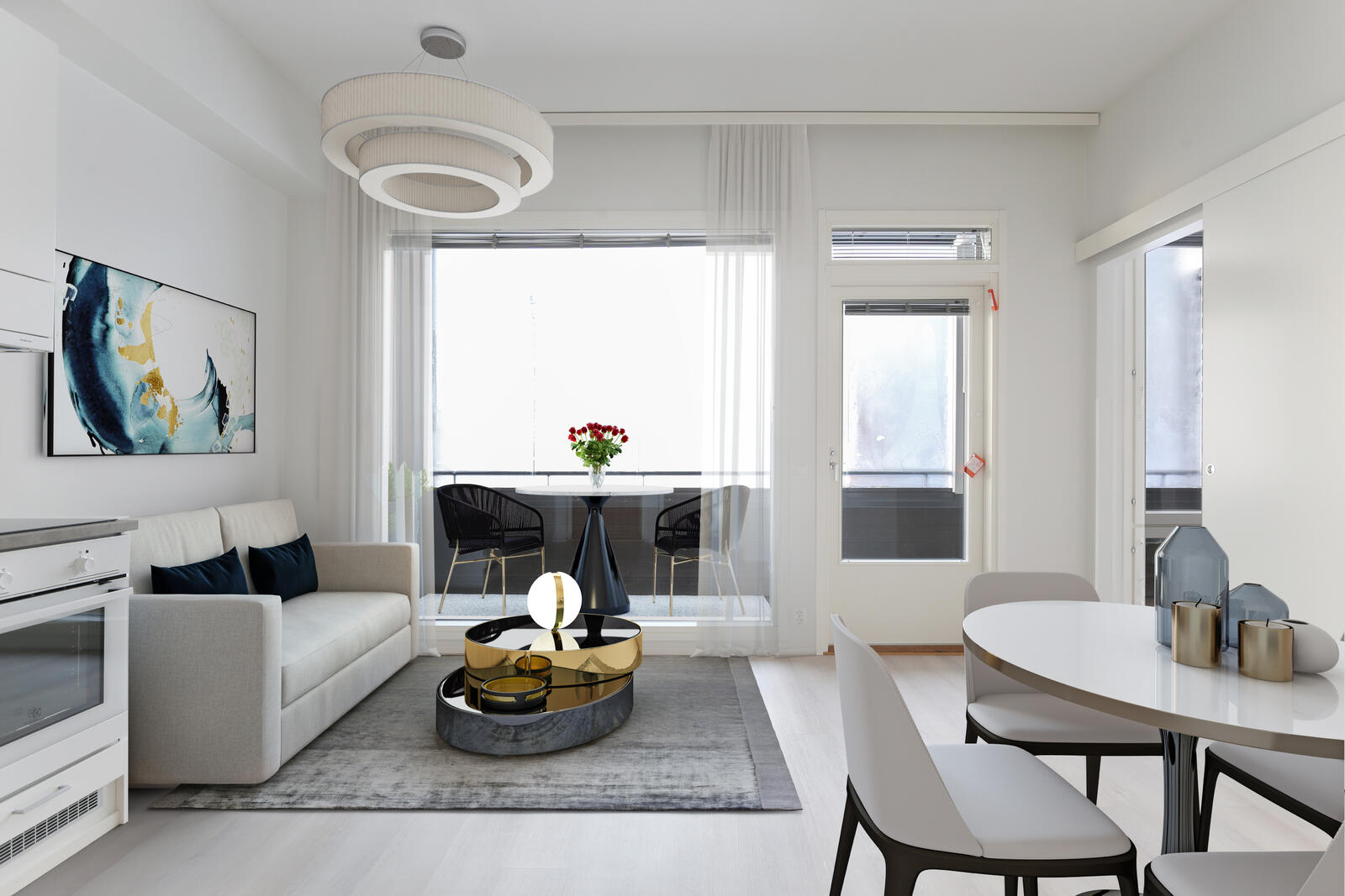 Pääkuva: digistailattu huoneistokuva