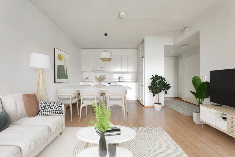 Pääkuva: digistailattu huoneistokuva