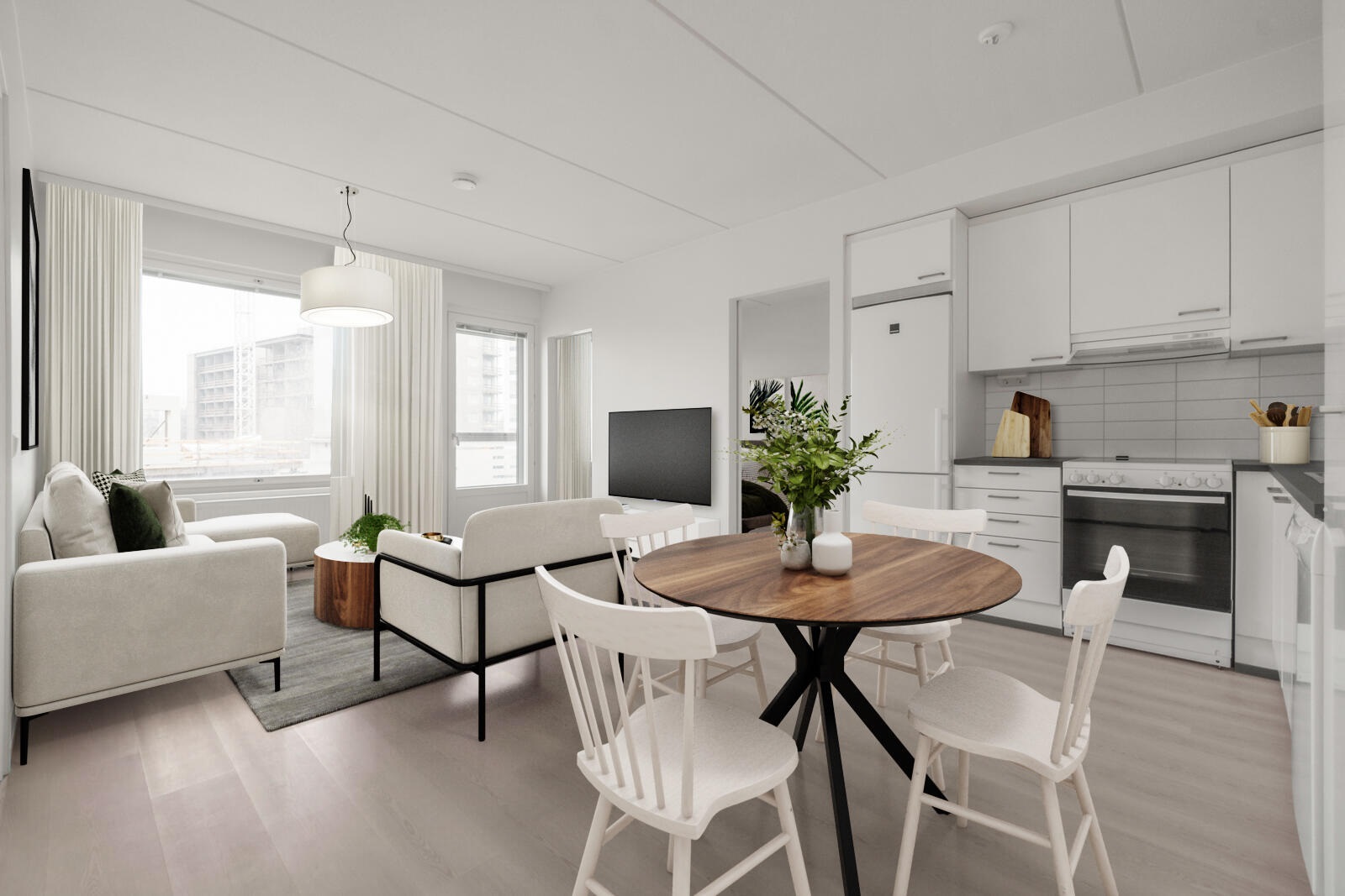 Pääkuva: digistailattu huoneisto.