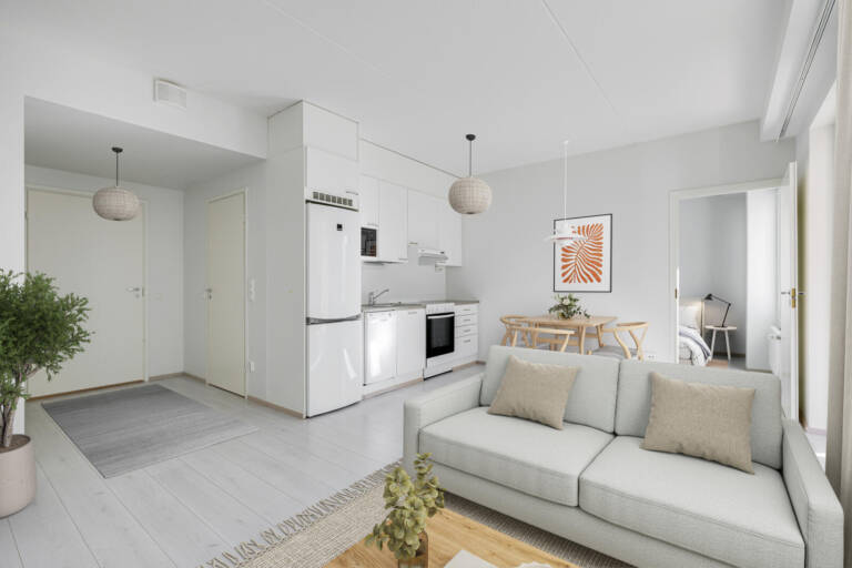 Pääkuva: digistailattu huoneisto.