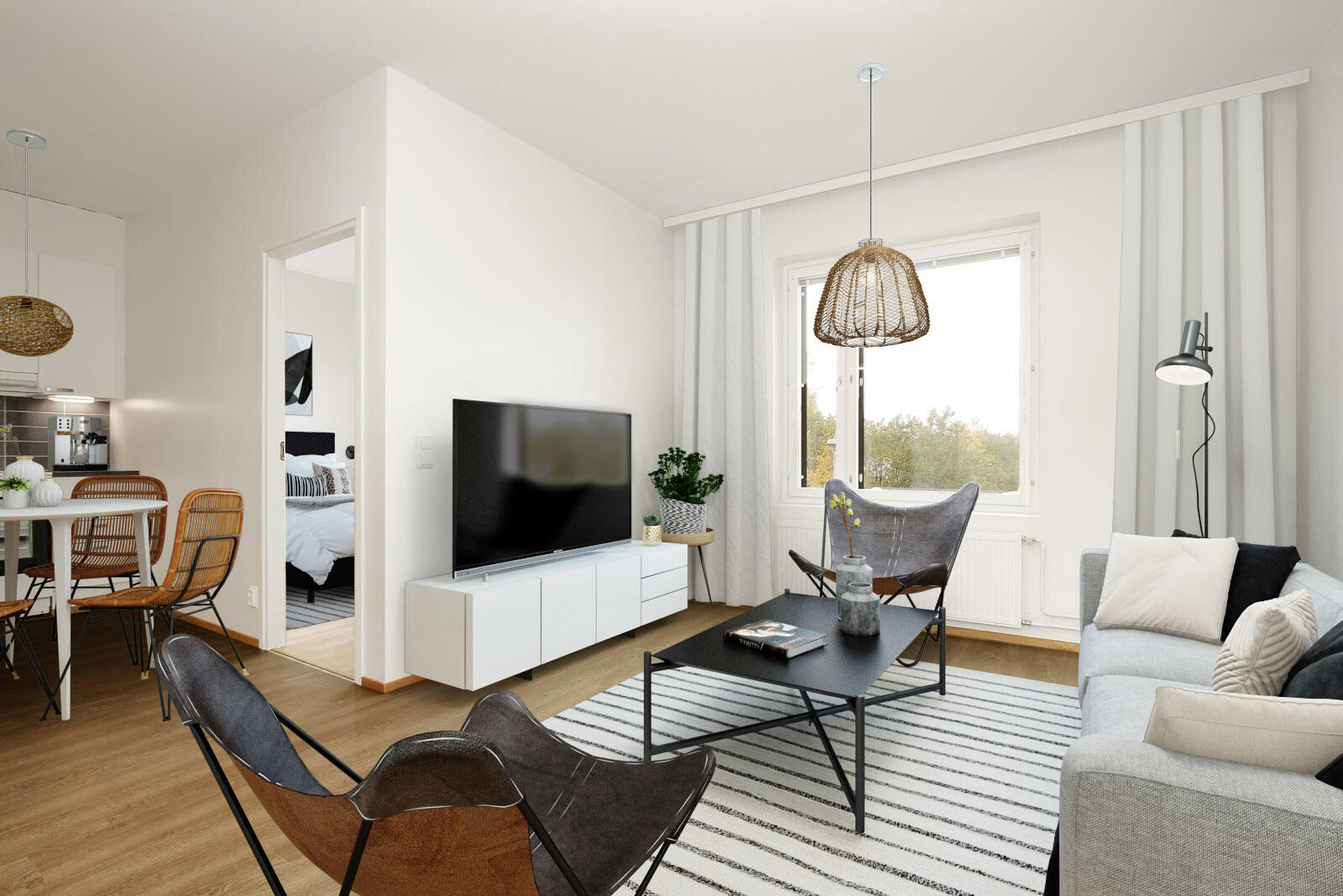 Pääkuva: digistailattu huoneistokuva