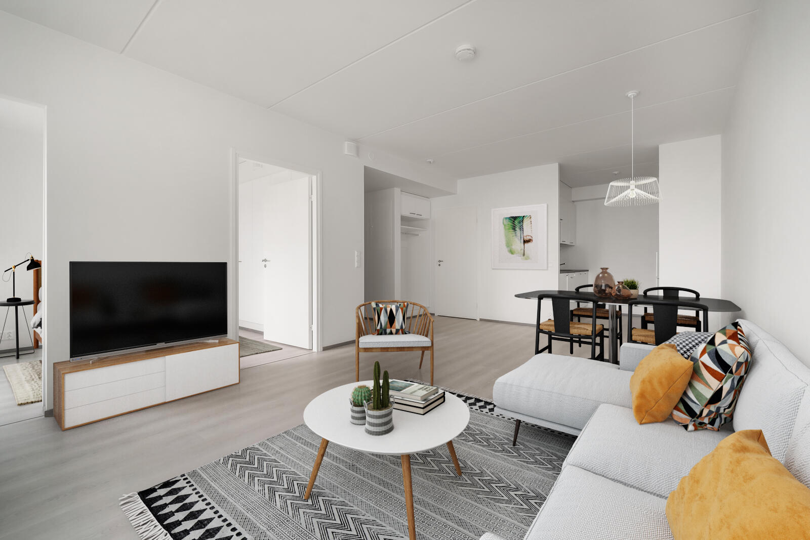 Pääkuva: digistailattu huoneisto.