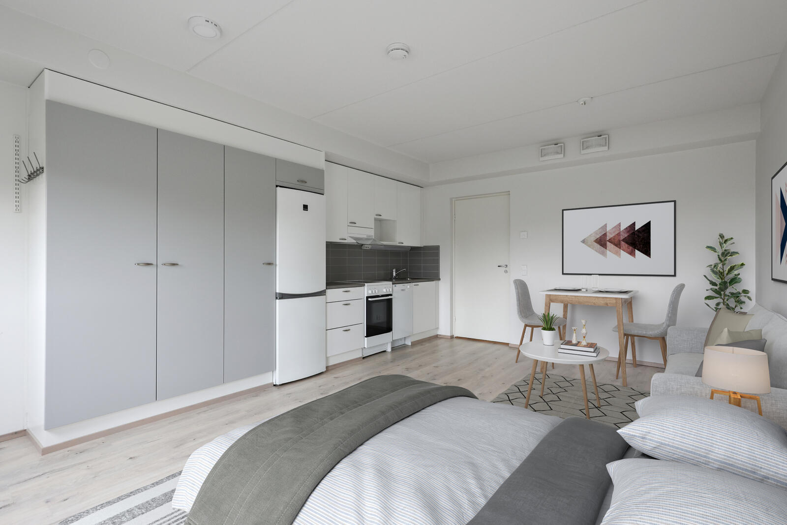 Pääkuva: digistailattu huoneisto.