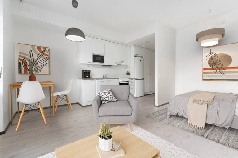 Pääkuva: digistailattu huoneisto.