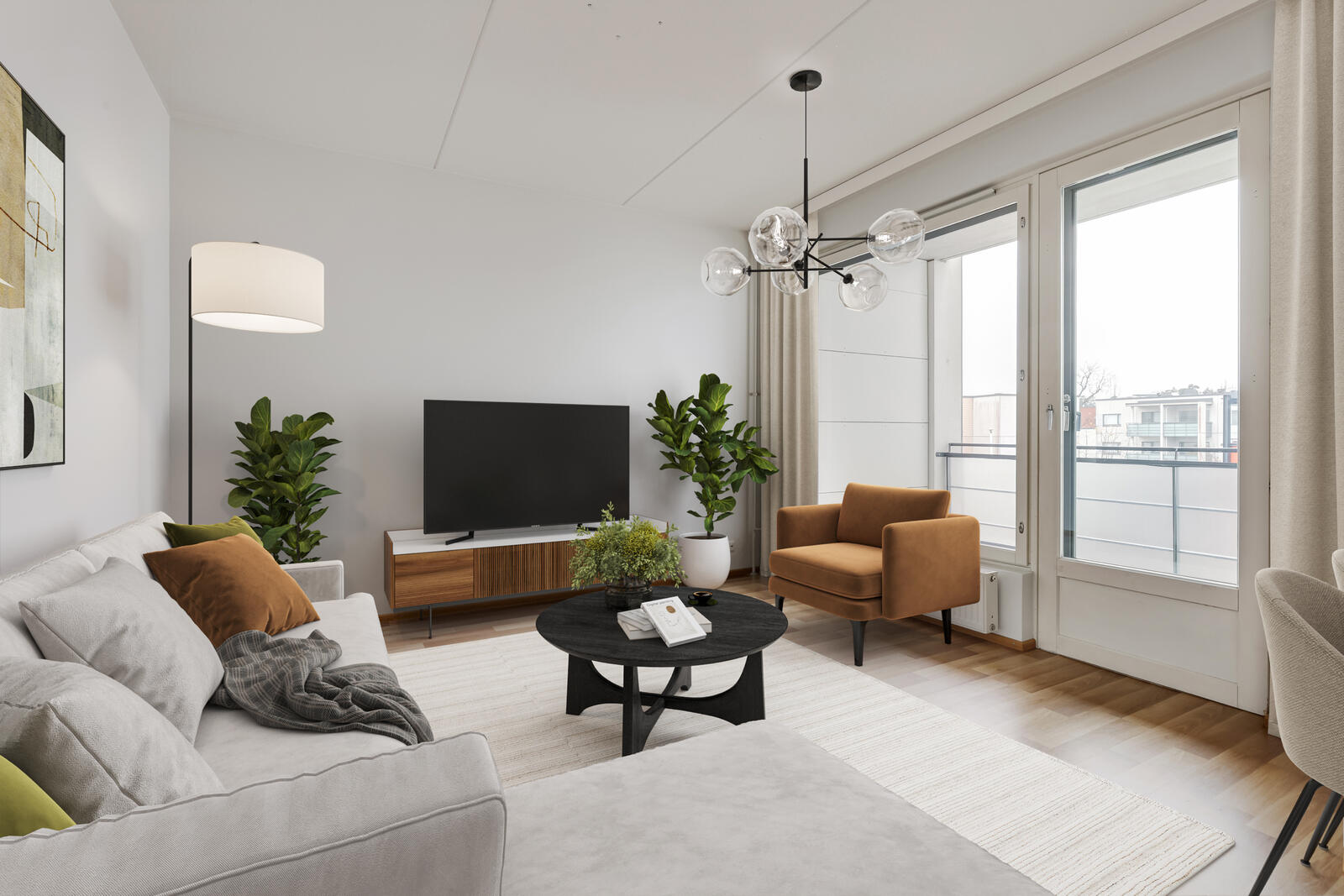 Pääkuva: digistailattu huoneisto.