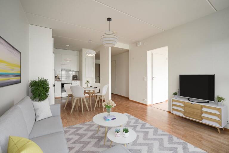 Pääkuva: digistailattu huoneistokuva,