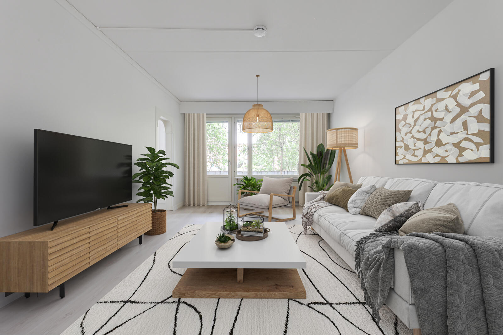 Pääkuva: digistailattu huoneistokuva