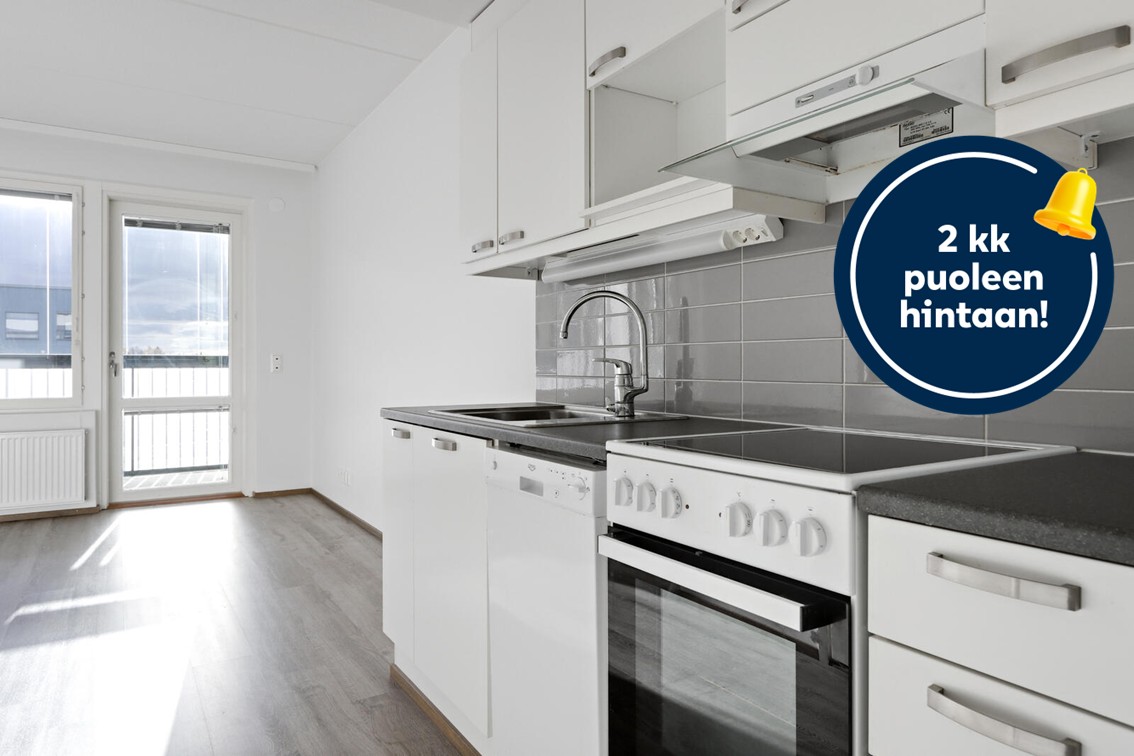 Pääkuva: digistailattu huoneistokuva.