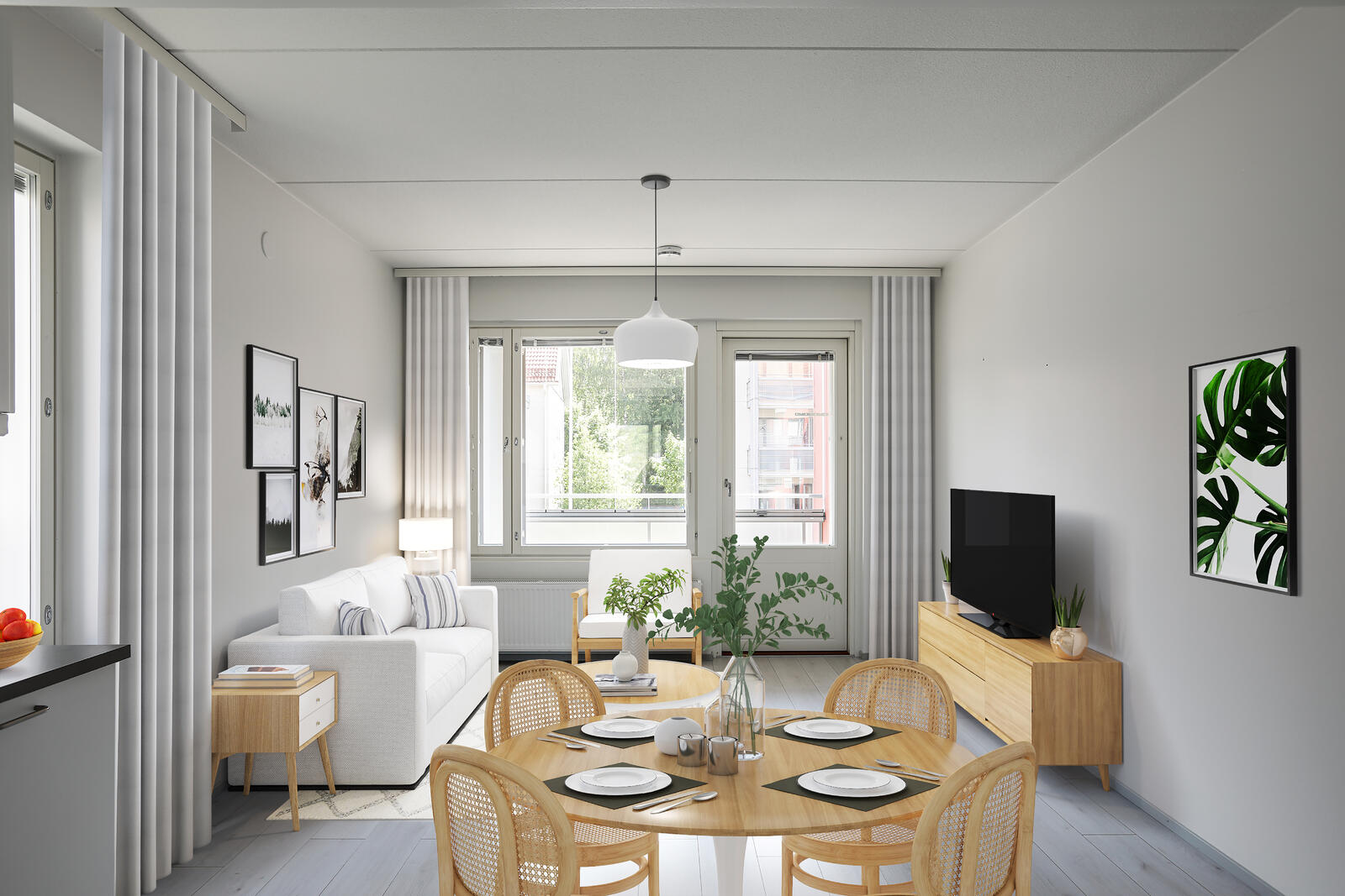 Pääkuva: digistailattu huoneistokuva