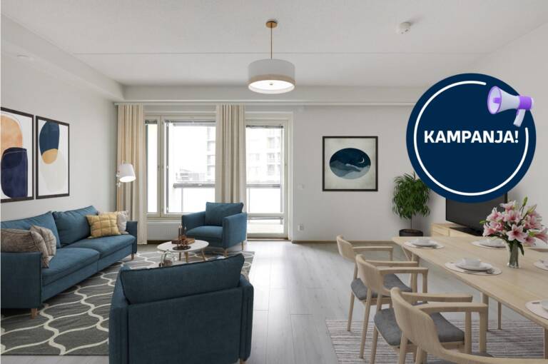 Digitaalinen sisustus. Kampanja!-logo.