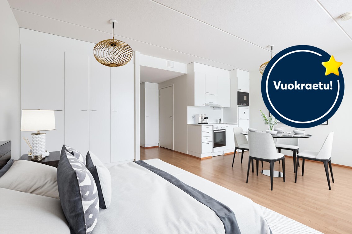Pääkuva: digistailattu huoneisto vuokraetu.