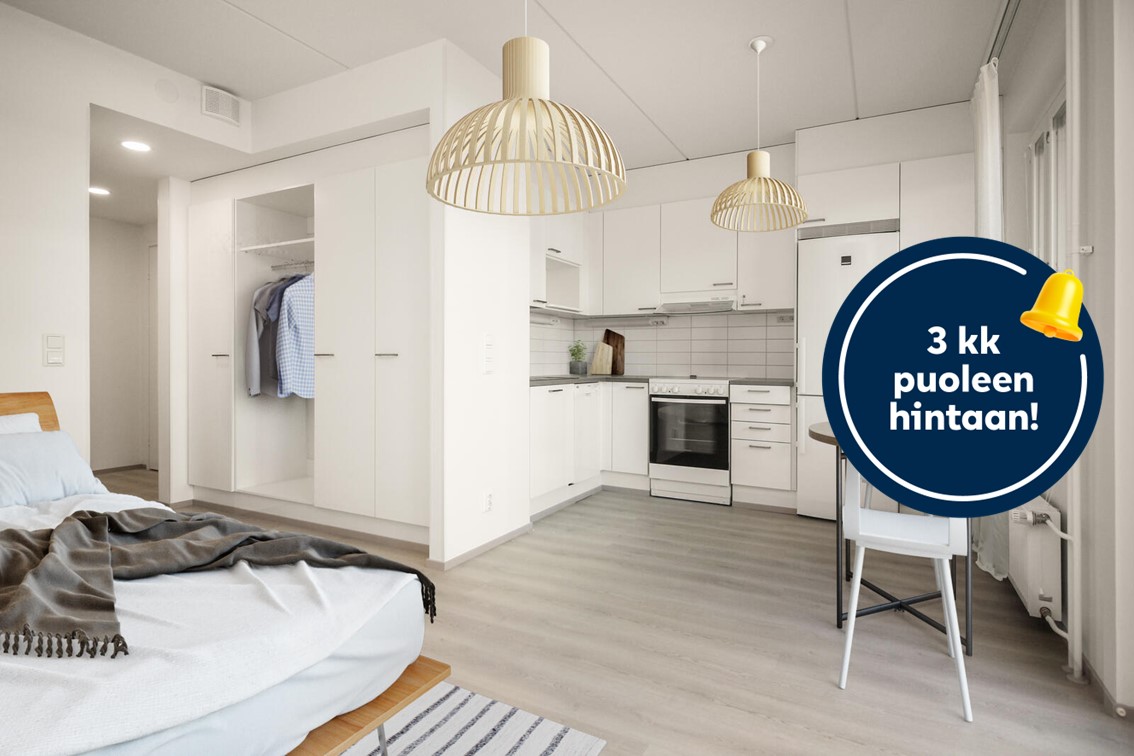 Kampanjakuva: 3 kk puoleen hintaan!