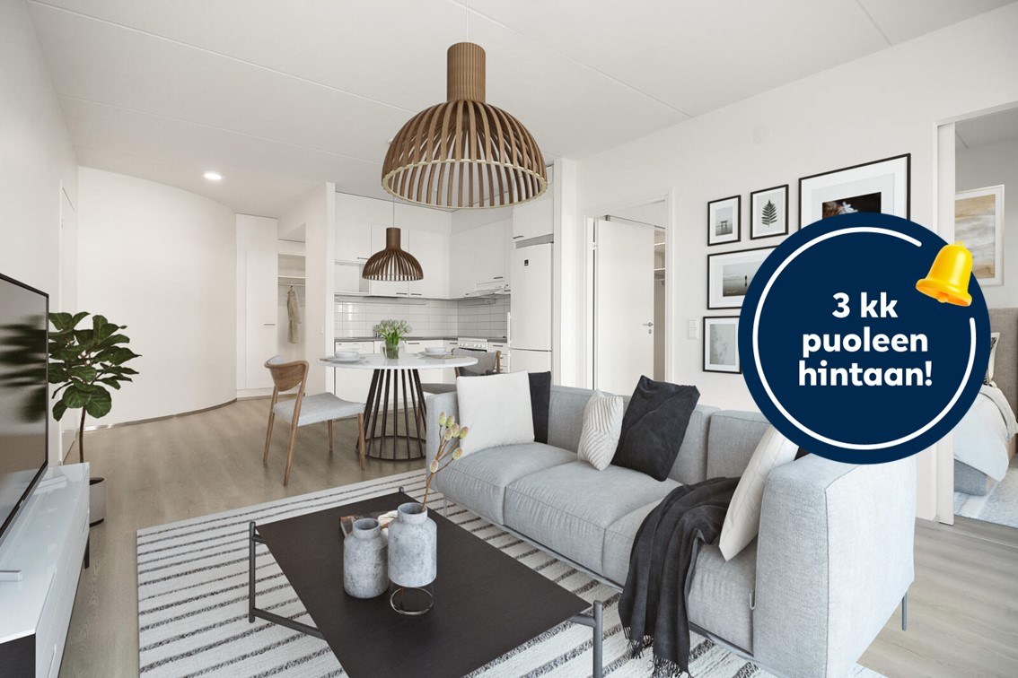 Kampanjakuva: 3 kk puoleen hintaan!