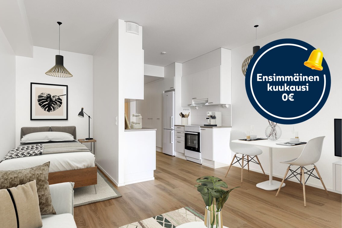 Kampanjakuva: ensimmäinen kuukausi 0 €.
