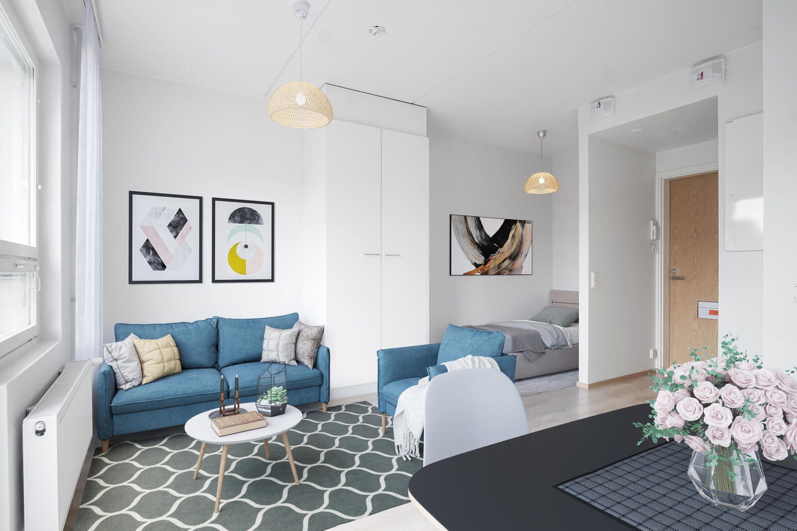 Pääkuva: digistailattu huoneisto.