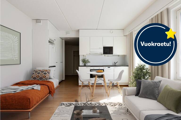 Pääkuva: digitaalinen sisustus. Vuokraetu!-logo.