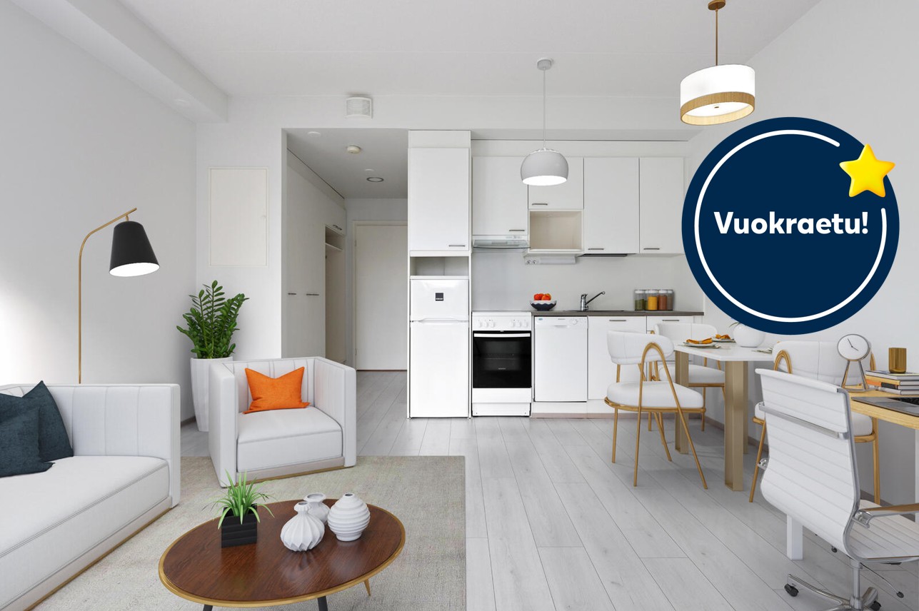 Pääkuva: digitaalinen sisustus. Vuokraetu!-logo.