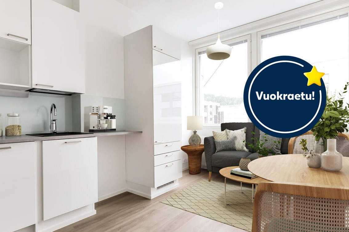 Pääkuva: digistailattu huoneistokuva vuokraetu.