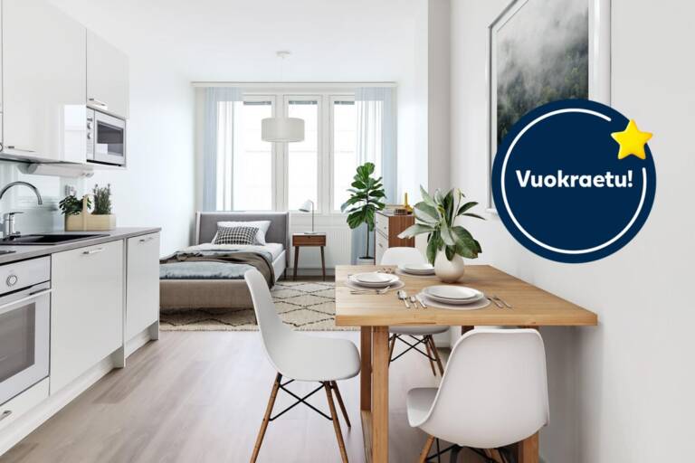 Pääkuva: digistailattu huoneistokuva vuokraetu.