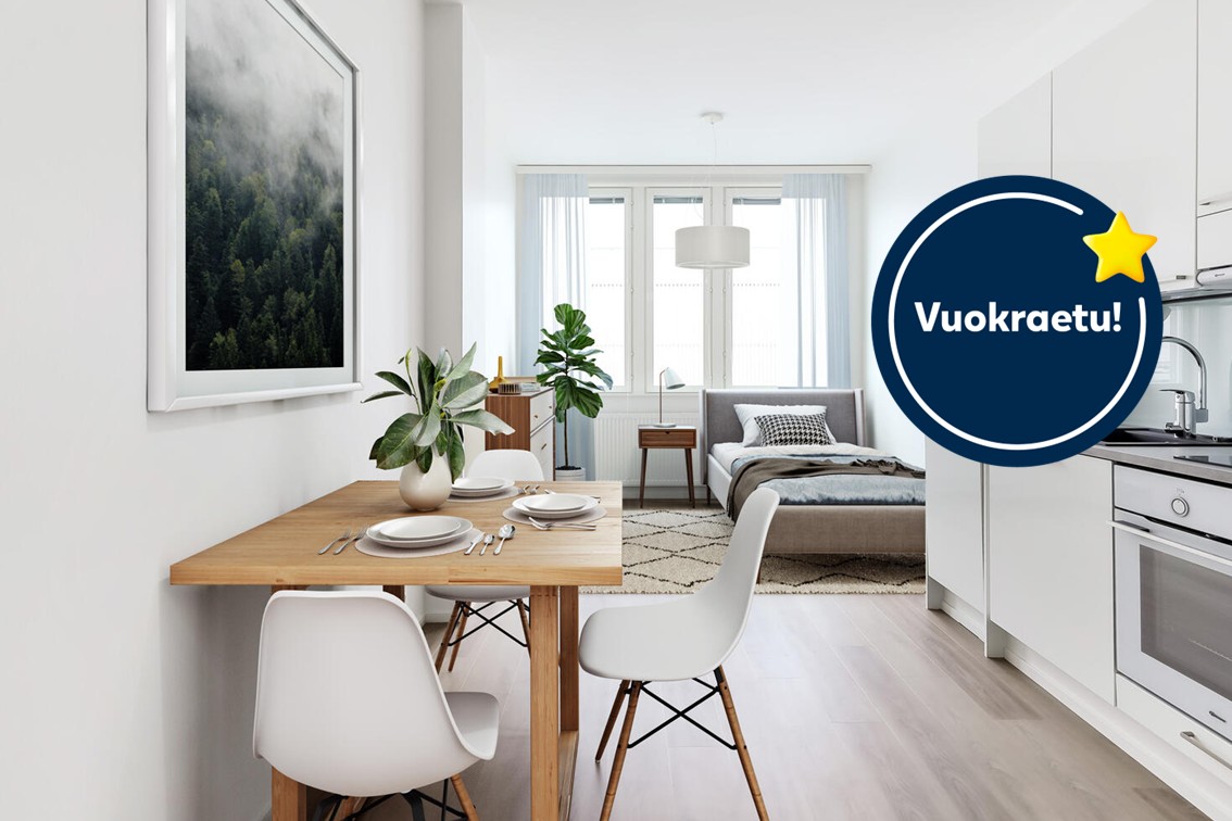 Pääkuva: digistailattu huoneistokuva vuokraetu.
