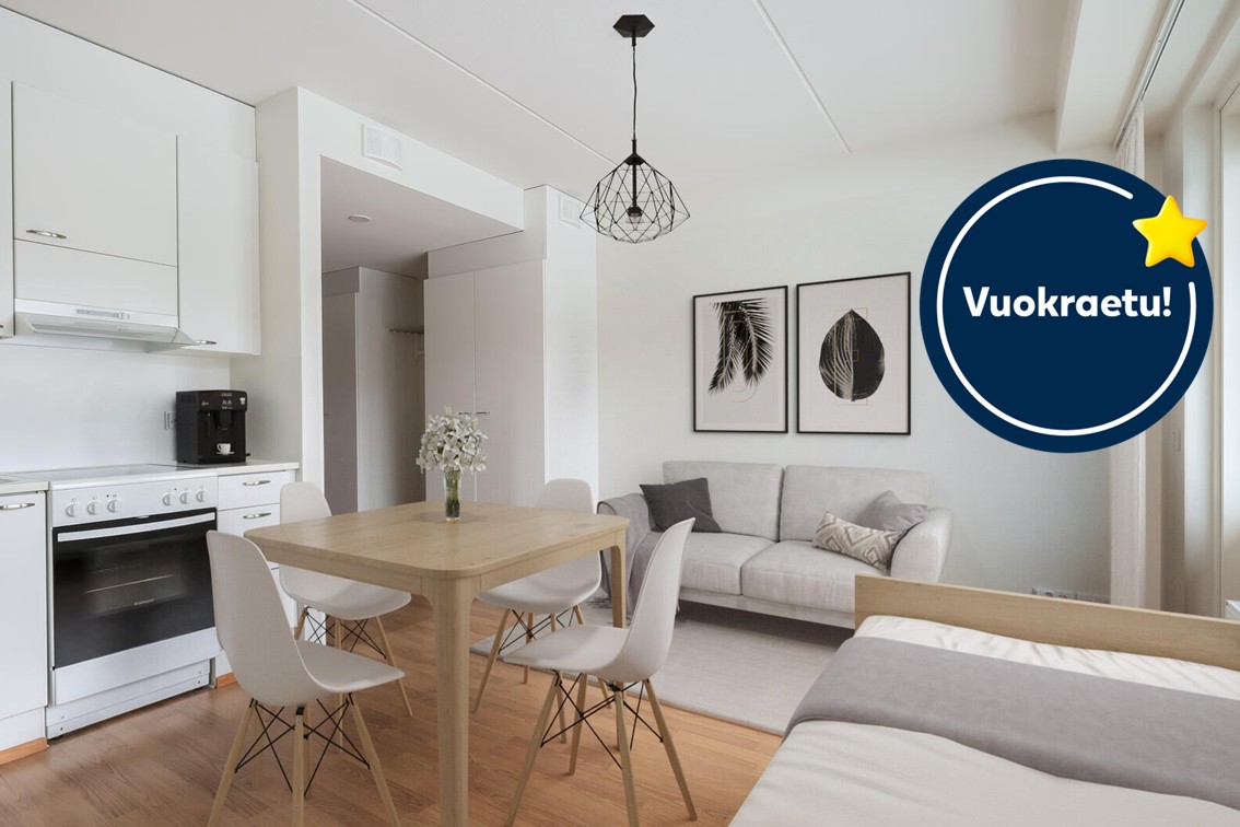 Pääkuva: digistailattu huoneisto vuokraetu.