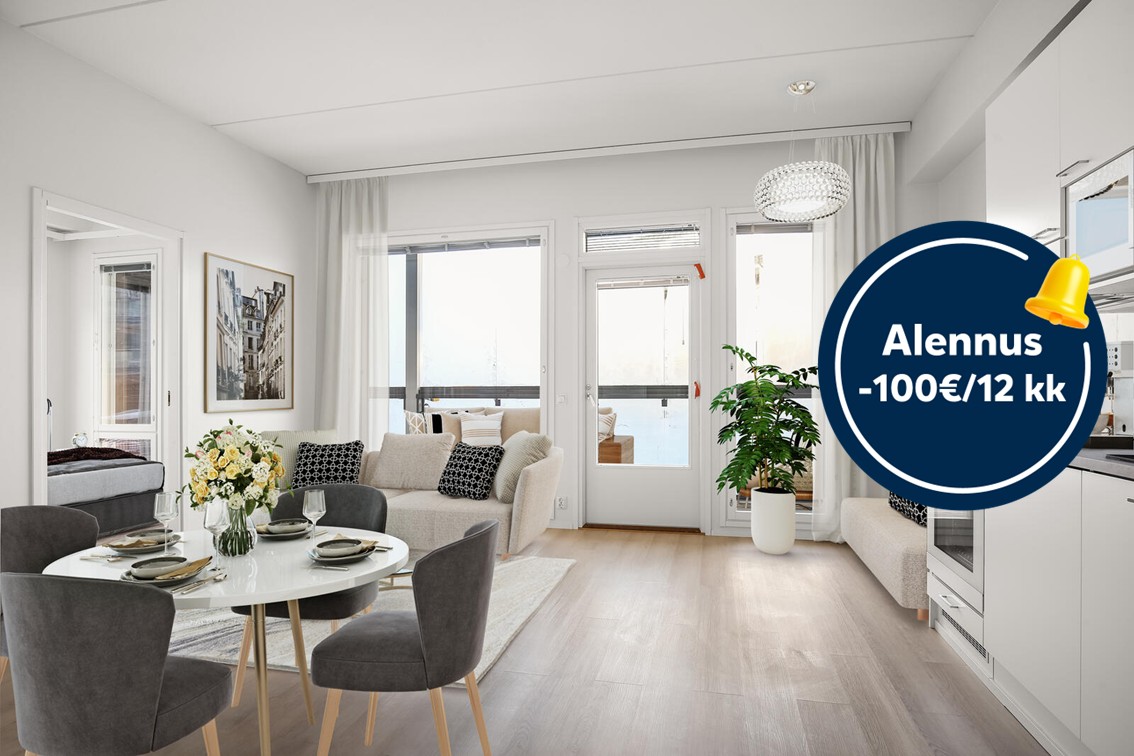 Kampanjakuva: alennus -100 € / 12 kk.