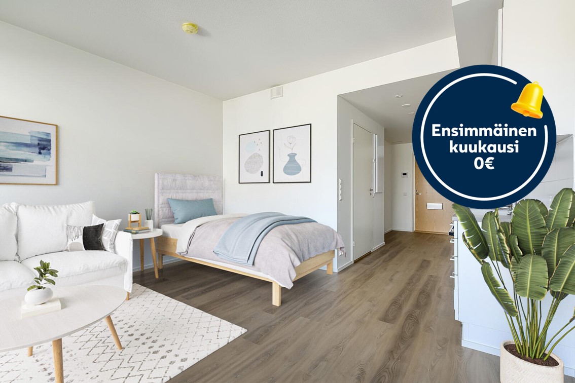 Kampanjakuva: ensimmäinen kuukausi 0 €.