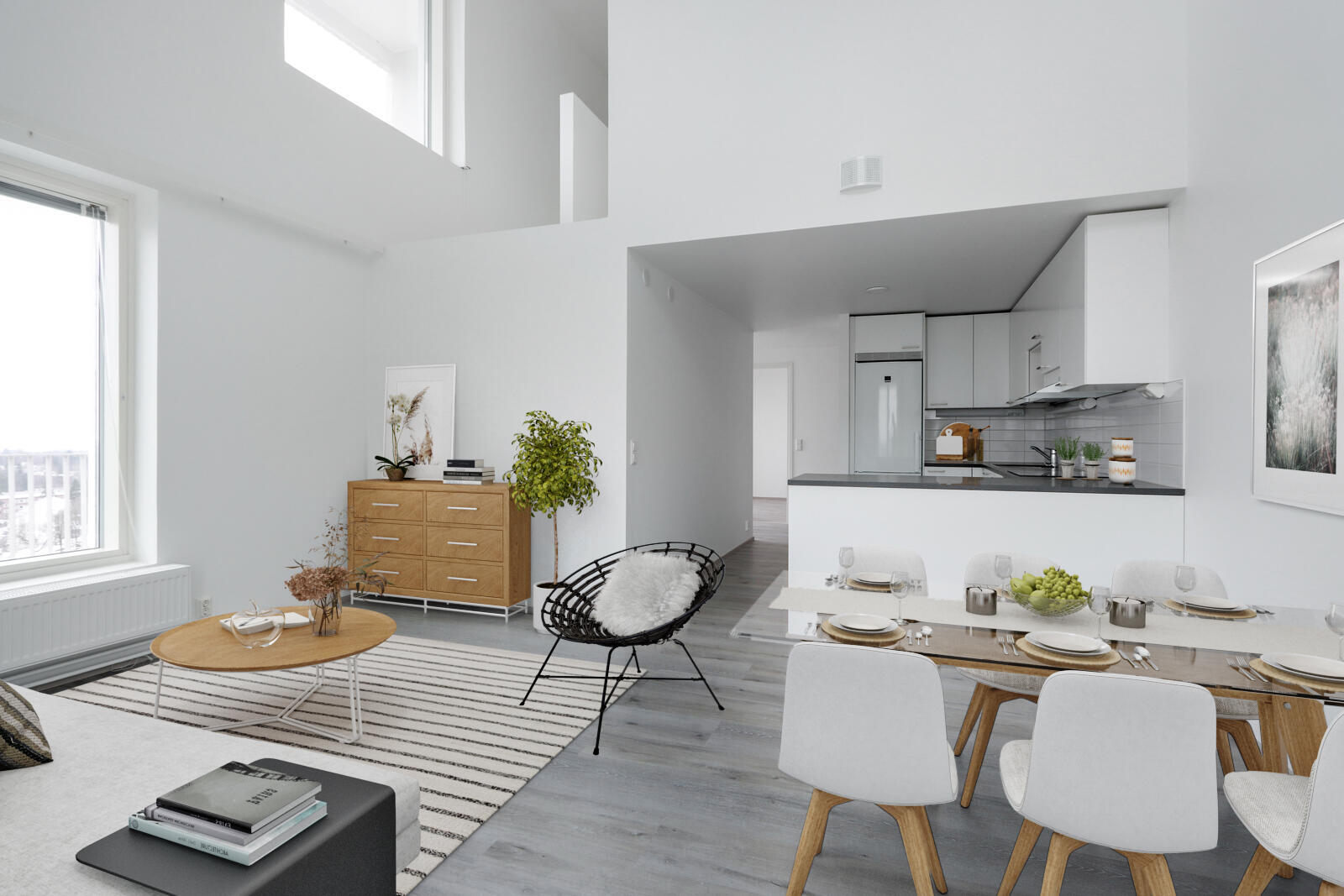 Pääkuva: digistailattu huoneisto.