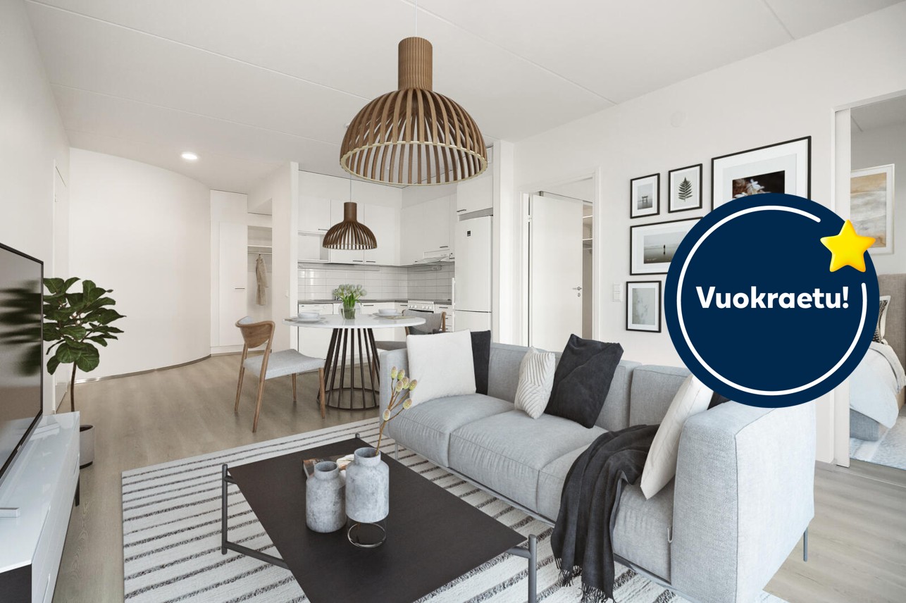 Pääkuva: digitaalinen sisustus. Vuokraetu!-logo.