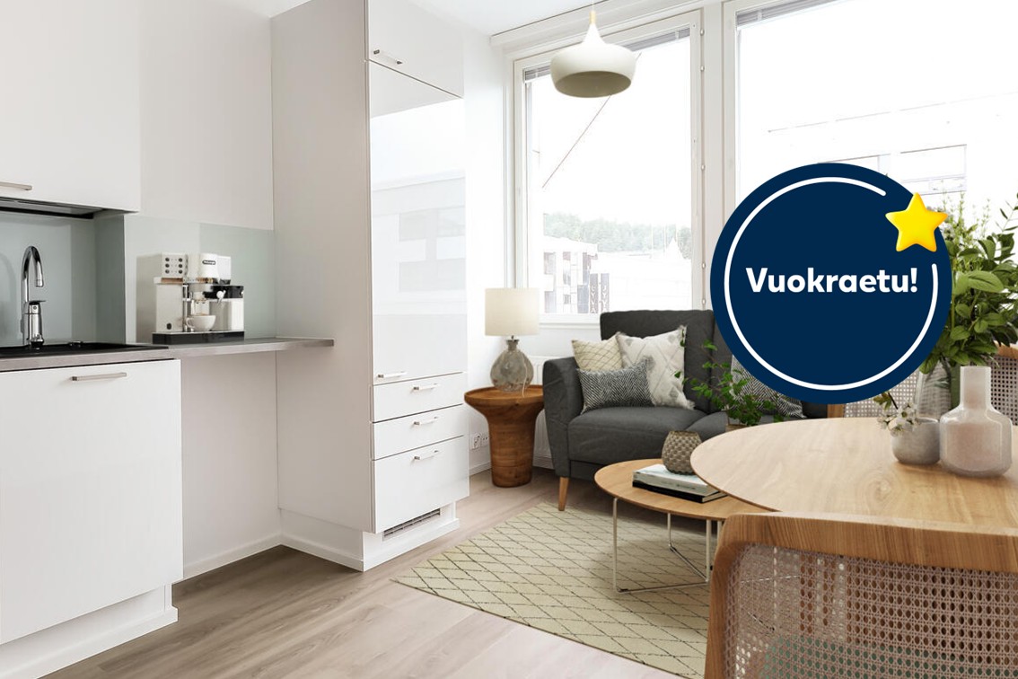 Pääkuva: digistailattu huoneistokuva vuokraetu.
