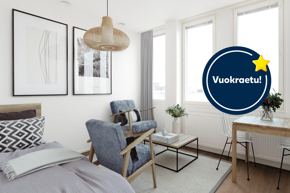 Pääkuva: digistailattu huoneistokuva vuokraetu.