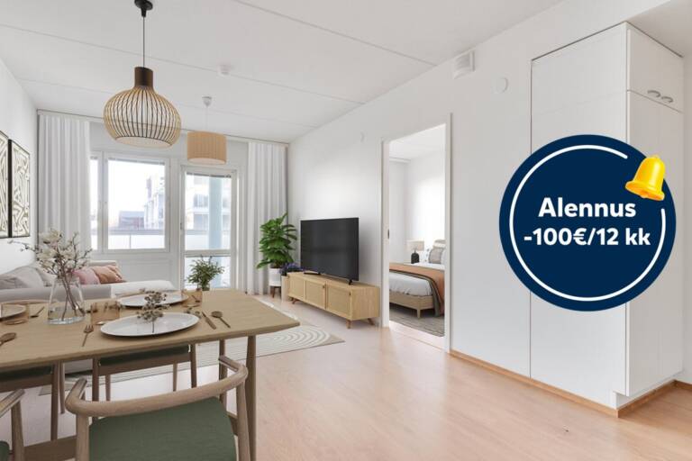 Kampanjakuva: Alennus: -100 €/12 kk.