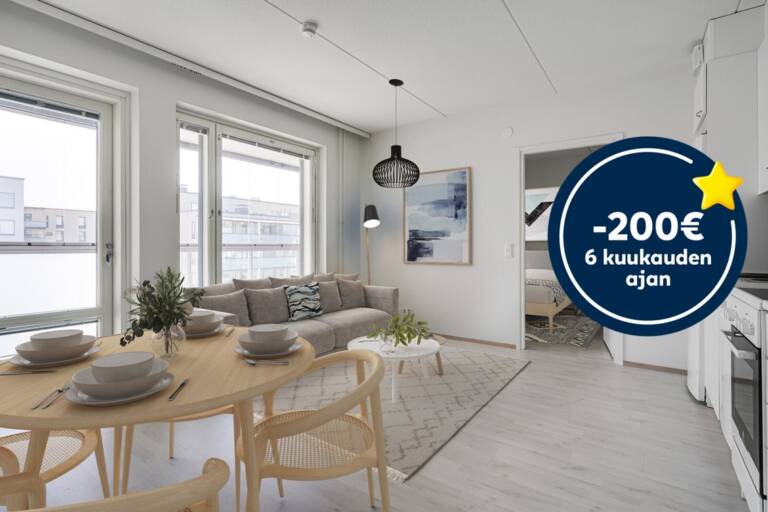 Kampanjakuva: -200 € 6 kk ajan.