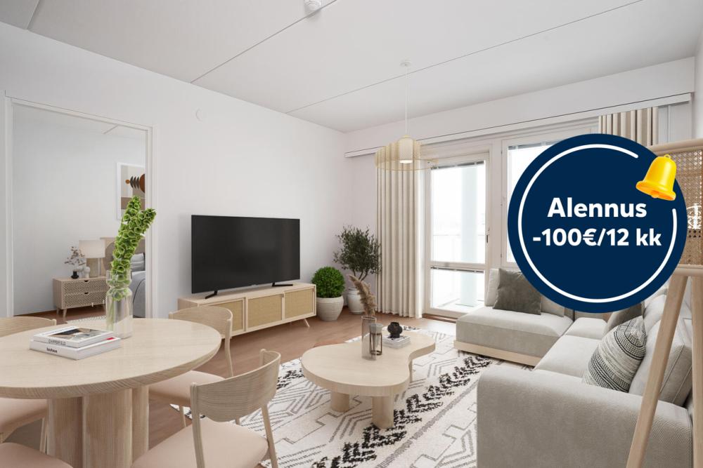Pääkuva: digitaalinen sisustus. -100 € vuokrasta 12kk ajan.