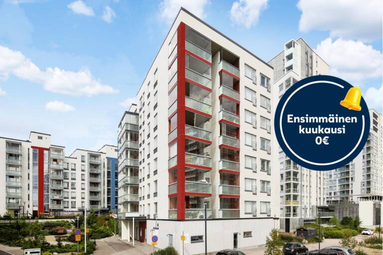 Kampanjakuva: ensimmäinen kuukausi 0 €.