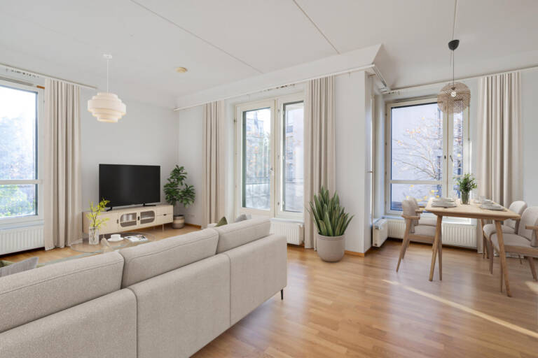 Pääkuva: digistailattu huoneisto.